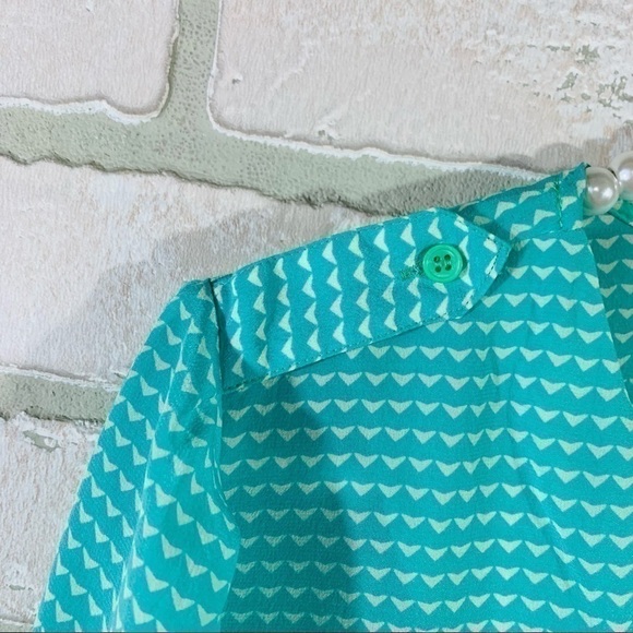 Joie Marlo Silk Heart Print Popover Blouse - Picture 6 of 8